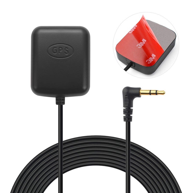 Bingfu Car Dash Cam GPS Antenna Vehicle Dash Camera GPS Antenna Waterproof Hidden Adhesive Mount 3.5mm Plug GPS Antenna for Car Dash Cam Dashboard Camera Safety Vedio DVR Recorder GPS Tracker Receiver - Image 1